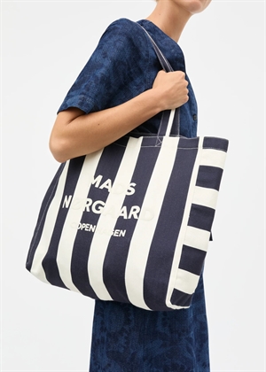 Athene Aop shopper net Stripe Aop Sky Captain Mads Nørgaard 